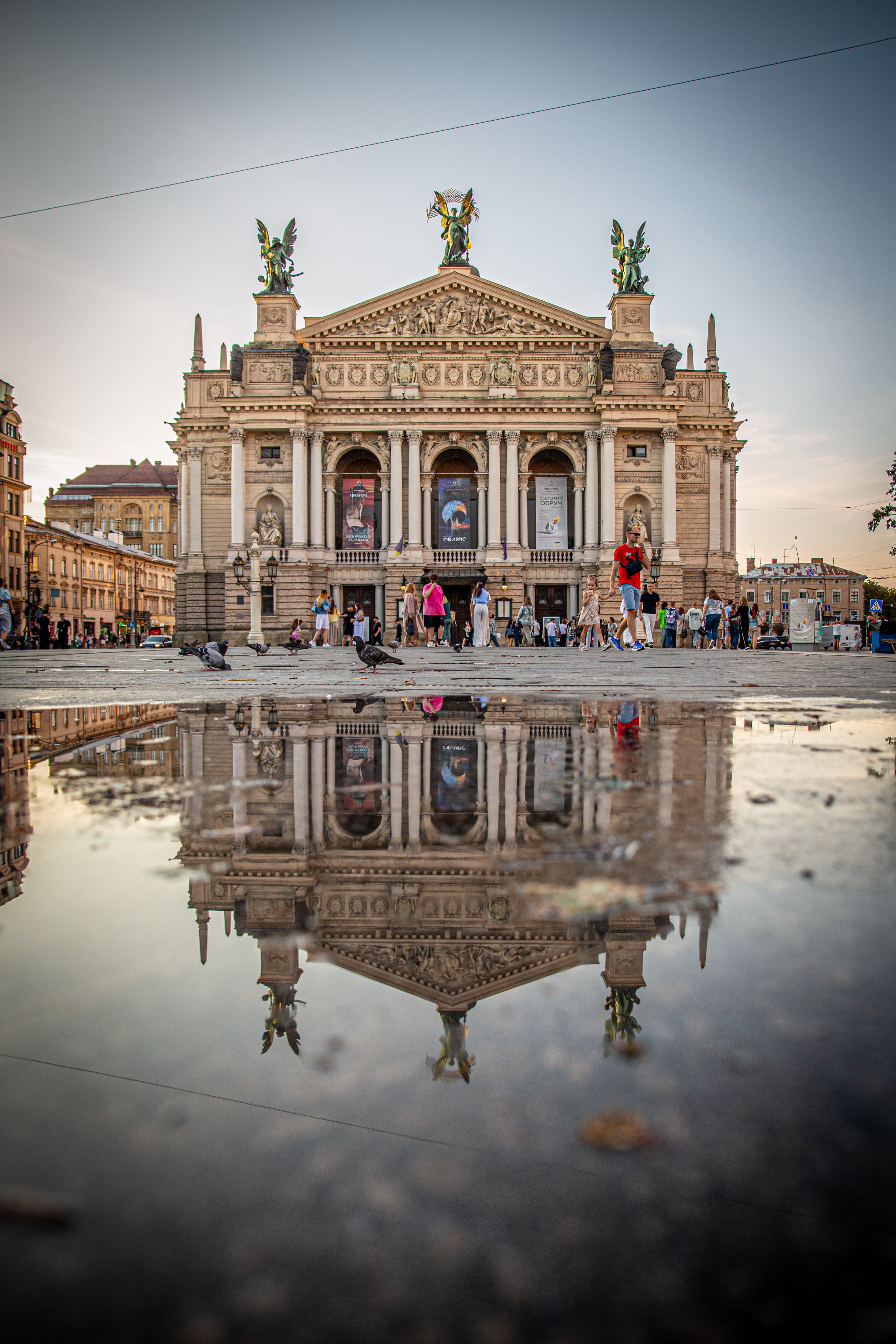 Ballet performance scene in Lviv.